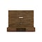 Manhattan Comfort Vernon 62.99 Floating Entertainment Center, Rustic Brown 236BMC9 - alternate 1